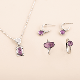 Halbcreole ROSE CUT Amethyst