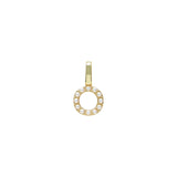 Buchstaben Anhänger Charm "O" Perle
