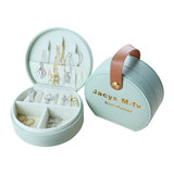 Reise Schmuck Etui rund mint "Mini-Handtasche"