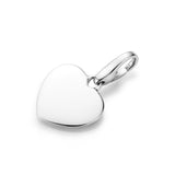 Silber Herz Charm Anhänger