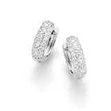 Silber Klappcreole Zirkonia 14mm