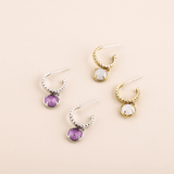 Halbcreole ROSE CUT Amethyst