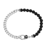 Herren Panzerarmband mit schwarzem Achat