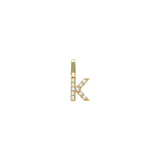 Buchstaben Anhänger Charm "K" Perle